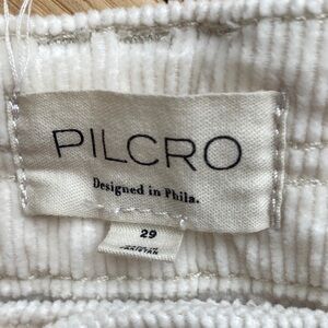 Pilcro Cream Corduroy Trousers